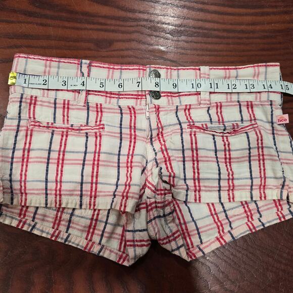 Hollister Co. Pacific Merchants Striped Cotton Shorty Surf Summer Short Shorts - Picture 4 of 8